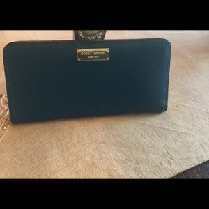Henri Bendel Teal Blue Wallet